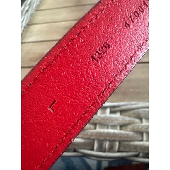 Lauren Ralph Lauren Red Leather Belt L main image 5